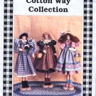 THE COTTON WAY Country Friends Dowel Doll PATTERN 24" Dolls Long Leggins Series