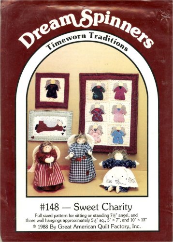 Sweet Charity Angel & 3 Angel Wall Hangings Quilt Pattern DreamSpinners