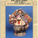 Dream Babies 'N' Stitches Bunny Crocker Cookbook Bunny & Baby with BasketPattern