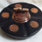 Vintage Merle Norman Cosmetics Canada Coin Ceramic Ashtray Lighter Unusual Rare