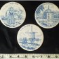Gedekoreerd Gouda Holland Round Delft Drakensteyn Zeeland Polder 3 Coasters