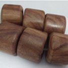 6 Round Wood Napkin Rings