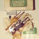 SINGER buttonhole attachment part #121795 Rusty antique 1940s instructions