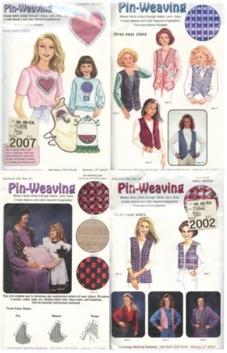Lot Pin-Weaving Patterns Shapes Vests Weaving Grid Cambridge