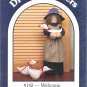 Welcome 24" Weighted Door Stop Doll, Apron, Goose, & Quilt Pattern DreamSpinners