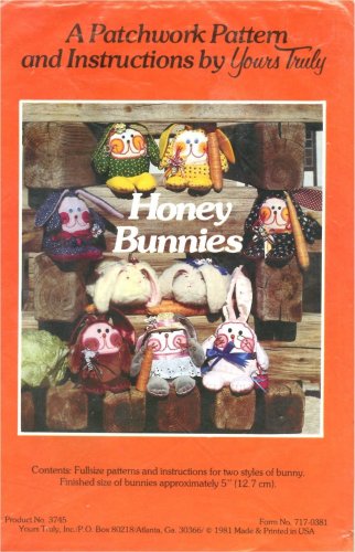 Honey Bunnies A Patchwork Pattern and Instructions by Yours Truly 2-5" Rabbits