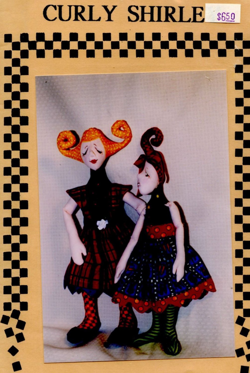 Curly Shirley 13" or 15" Doll Sewing Pattern Sally Lampi Hayward