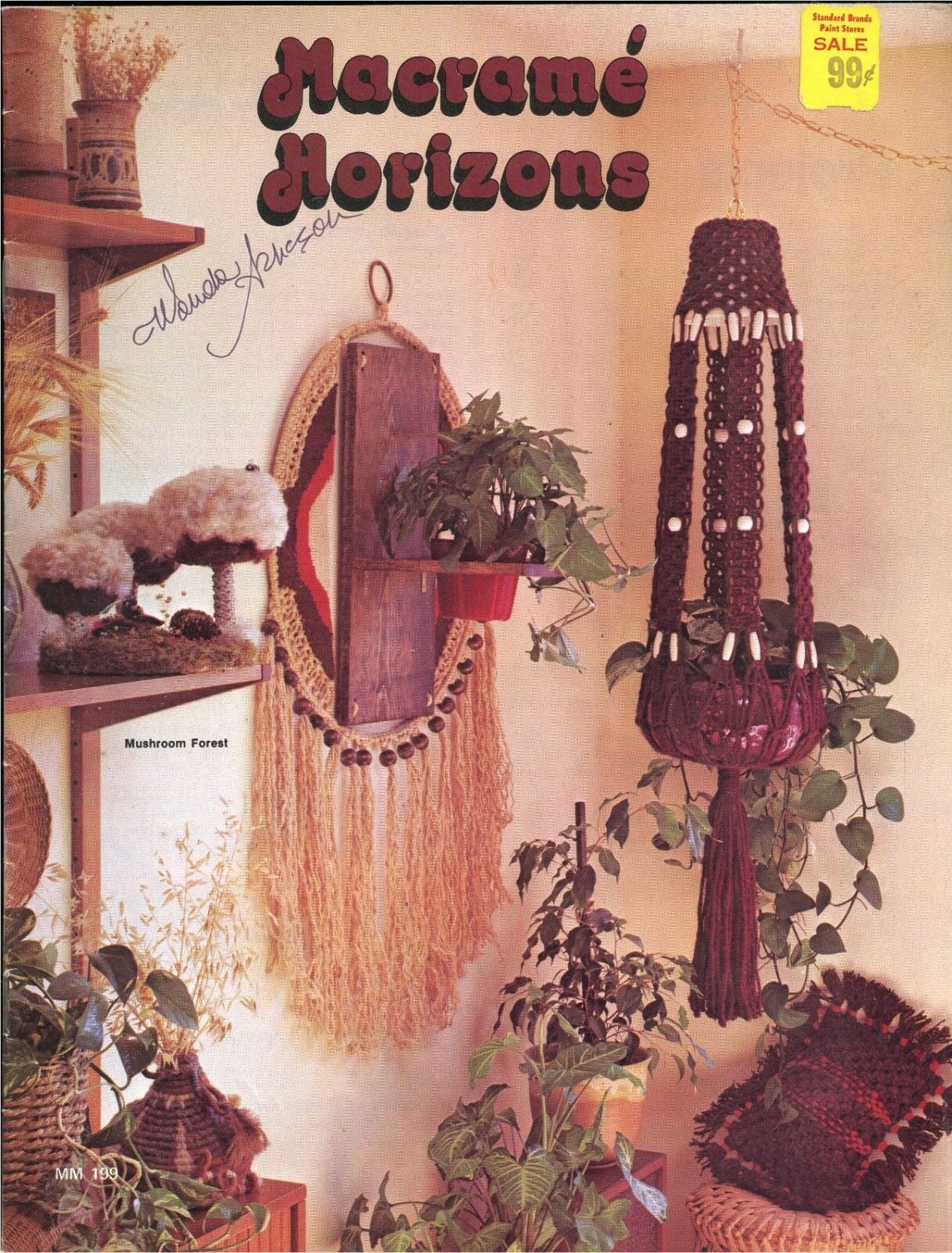 MACRAME HORIZONS Pattern Book Planter Plant Hangar Purse Shelf Patterns