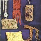 Macrame the Easy Way Patterns Belt Hanging Pillow Jewelry Collar Bell Pull Purse