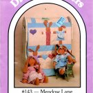 Meadow Lane 18" Bunny, Clothes, Pocket Bunny & 43x48 Quilt Pattern DreamSpinners