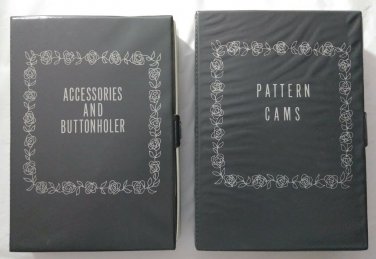 Sears Kenmore Sewing Machine Pattern Cams Buttonholer Accessories in Cases