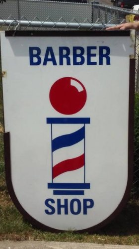Vintage Barber Shop Sign Large Outdoor - $115 (Myrtle Creek, OR)