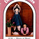 Warm at Heart 28" Doorknob Draft Stopper Doll Pattern DreamSpinners Great