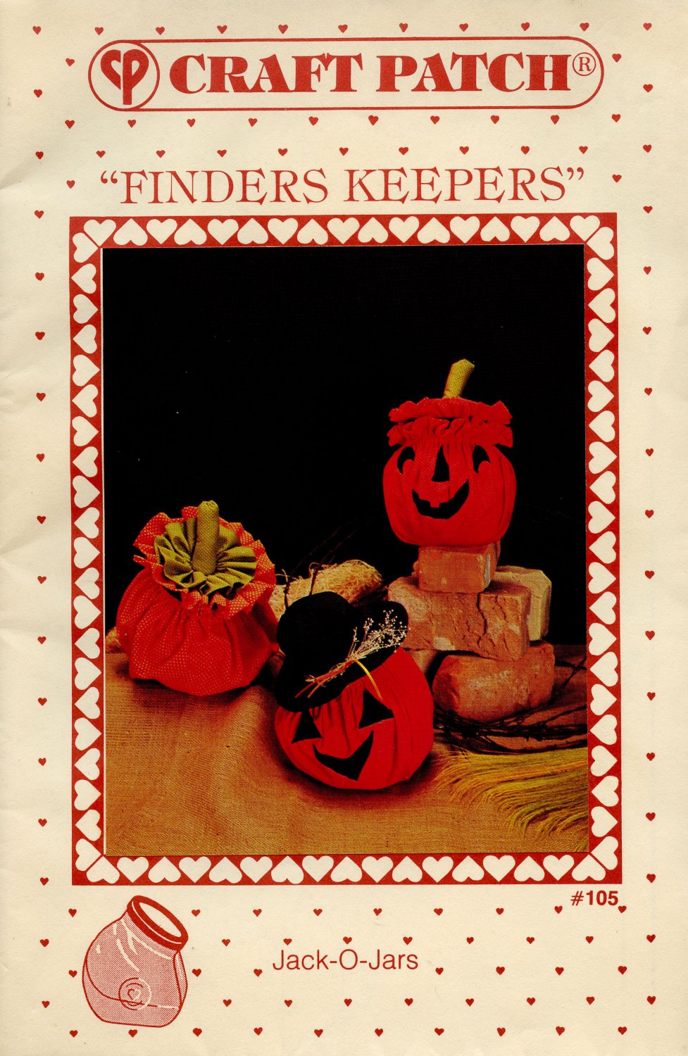 Craft Patch Finders Keepers Jack-O-Jars Halloween Pumpkins