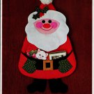 Quilters Heaven Santa Card Holder-Decoration 14"  x 22" Ornament Christmas Décor Pattern