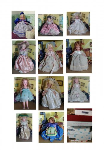 Nancy Ann Storybook Dolls Bisque Antique Lot of 11 Need TLC & Repairs Parts Doll