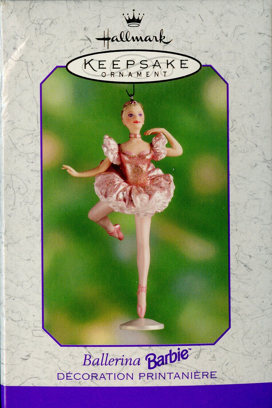 2000 Ballerina Barbie Hallmark Ornament Dance BALLET