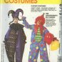 McCalls Costumes 6719 Jester Clown Harlequin Uncut Adult Teens M(34-36)