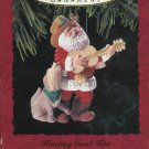 1993 Hallmark Keepsake Ornament Howling Good Time Coyote Caroling with Santa
