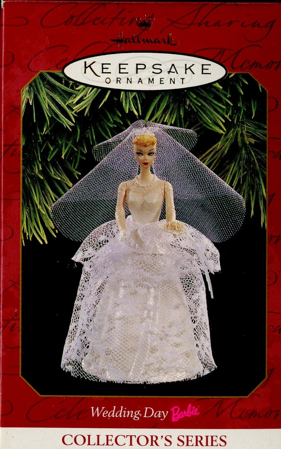 wedding day barbie ornament