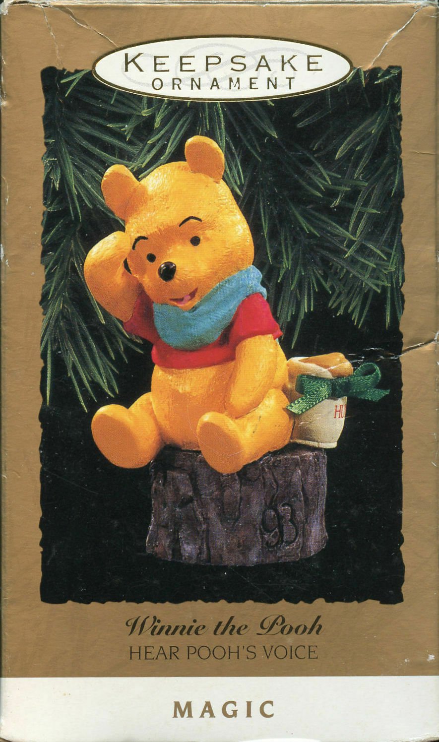 2022 Hallmark Ornament Babys First Christmas Disney Winnie The Pooh Hallmark Keepsake Christmas Ornament Winnie the Pooh Hear His Voice in