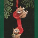 Hallmark Ornaments 1992 Friendship Line 2 Chipmunks Chattering on the Telephone