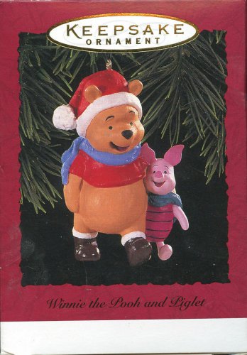 1996 Hallmark Christmas Ornament WINNIE the POOH and Piglet in Box Disney