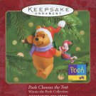 2000 Hallmark Disney Winnie the Pooh Chooses a Tree Ornament with Piglet in Box