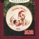 Hallmark Keepsake Disney 101 Dalmatians Holiday Wishes Mini Plate Ornament 1996