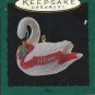 1994 Vintage Hallmark Keepsake Ornament Miniature Mom Banner White Swan