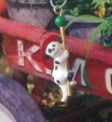 1993 HALLMARK Keepsake Merry Mascot Firetruck Dalmatian Pup Miniature ornament