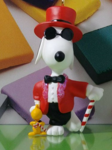 Hallmark 2003 JOE COOL Spotlight on Snoopy Woodstock Ornament He's Hip #6