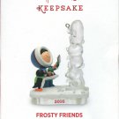 2016 Hallmark Frosty Friends #37 Keepsake Ornament Eskimo Building Snowman
