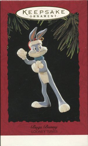 Hallmark Keepsake 1995 Bugs Bunny throwing Snowballs Looney Tunes Ornament