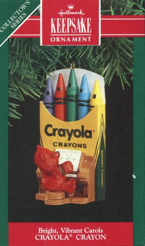 Hallmark Keepsake Ornament 1991 Crayola Crayon Bright Vibrant Colors #3 Series
