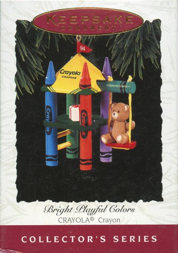 Hallmark Ornament Bright Playful Colors CRAYOLA Crayon 1994 Fort #6 in Series