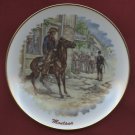 Montana Souvenir Collectors Plate Horse Rider Saloon