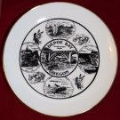 Depoe Bay Oregon Collector PLATE Worlds Smallest Harbor Whale Watching Fishing