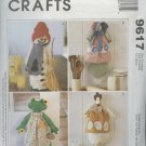 McCall's 9617 Sewing Pattern for Four Styles of Clutter Keepers Sue Snowman