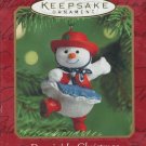 Hallmark 2000 Dancin' In Christmas Keepsake Ornament Country Cowgirl Snowman