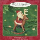 Rocking Reindeer 2001 Santa Hallmark Keepsake Christmas Ornament