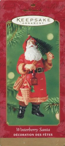 Hallmark Keepsake Winterberry Santa Christmas Ornament 2000 Santa Claus