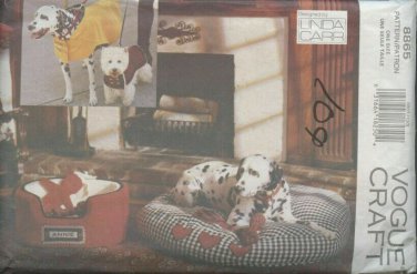 Craft Puppy Dog Accessories Bed Cover Hooded Coat Toys Pattern Vogue 8865 Uncut