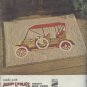 AUNT LYDIA'S #620 ANTIQUE CAR Punch Needle Rug Wall hanging pattern canvas mat