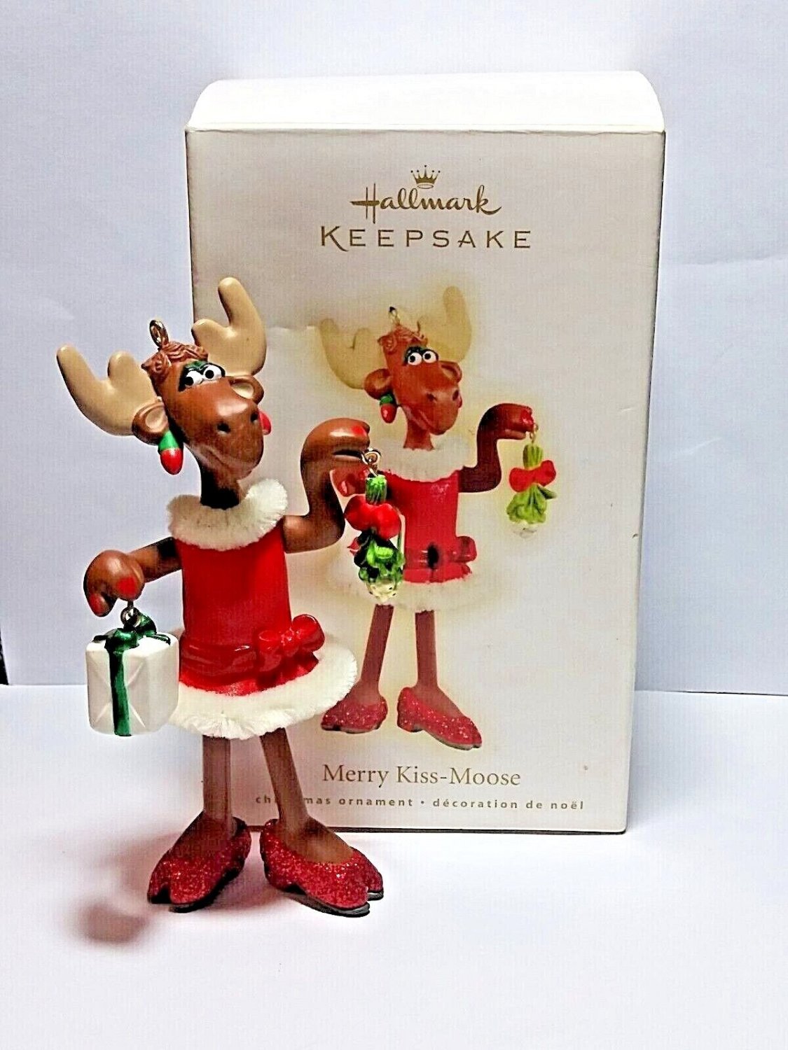 2009 Hallmark Merry Kiss-Moose Keepsake Christmas Ornament