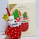 2008 Hallmark Keepsake Ornament A Christmas Surprise Stocking Treats Toys Candy