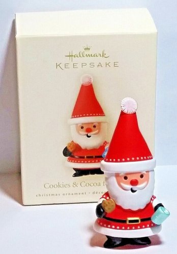 Hallmark Keepsake Cookies & Cocoa for Santa Christmas Tree Ornament 2008 Claus