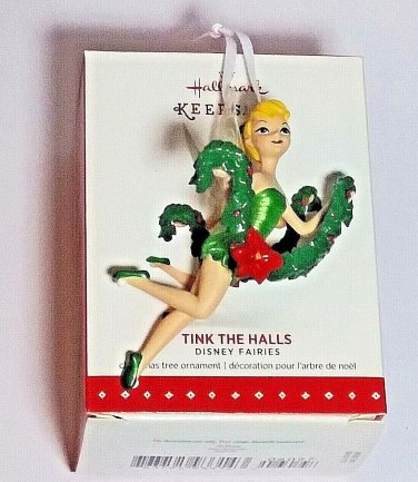 2015 Hallmark Keepsake Ornament~ Tinker Bell â��Tink the Hallsâ�� Disney Fairy