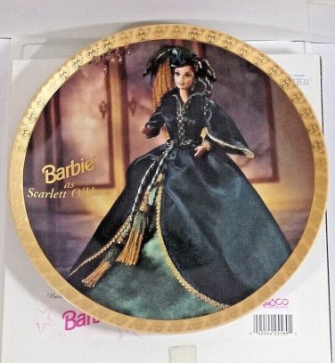 Barbie as Scarlett O'Hara Vintage Collectors Plate Enesco Gone With The Wind 8"