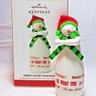 Hallmark Merry Wishes Snowman 2014 Porcelain & Fabric Limited Edition